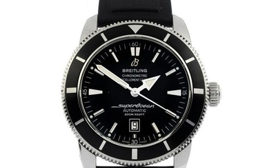BREITLING - a limited edition SuperOcean Heritage Humint Unit wrist watch. Numbered 007/200.