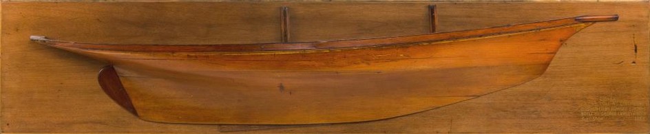 BUILDER'S PRESENTATION HALF HULL MODEL OF THE SCHOONER YACHT MARGUERITE OF THE LARCHMONT YACHT CLUB Attributed to George Lawley & So..