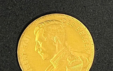 Belgium. Albert I (1909-1934). 20 Francs 1914 (No Reserve Price)