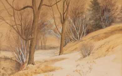 Benjamin Tupper Newman (1858-1940) Snowy Landscape