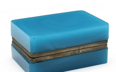 Blue Opaline Dresser Box