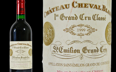 Bottle Vintage Chateau Cheval Blanc 1999, Bordeaux, Saint-Emilion Premier Grand...