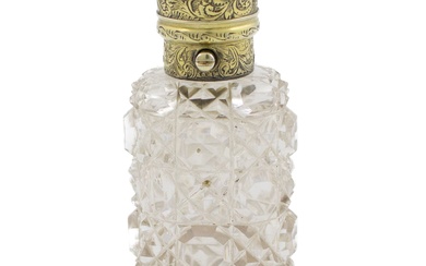 Bouteille de parfum/vinaigrette victorienne en argent doré, par Sampson Mordan & Co, Londres 1878, de...