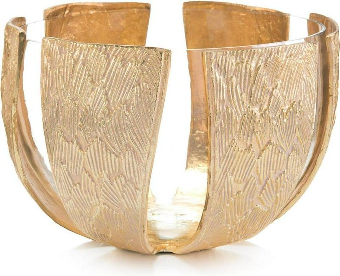 Bowl JOHN-RICHARD Transitional Gold Glass Polished
