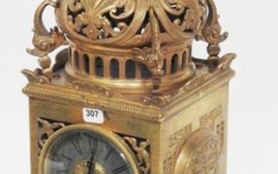 Bronze lantern clock