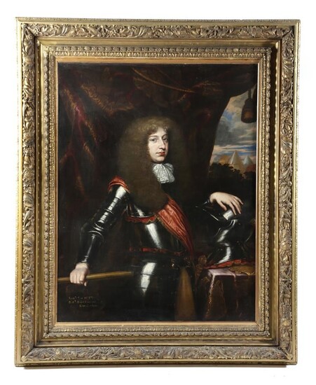 CERCLE DE WILLEM WISSING (NEERLANDAIS 1656-1687) Portrait de Sir Robert Barkham, 2e Bt, longueur trois-quarts,...