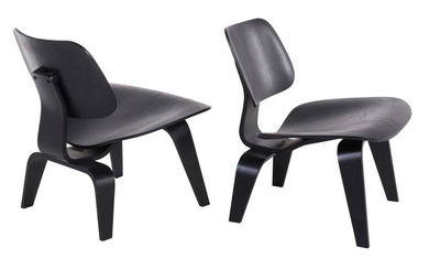 CHARLES & RAY EAMES PAIR OF 'LCM' CHAIRS FOR HERMAN MILLER