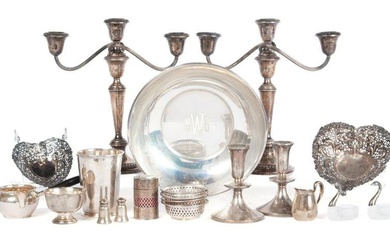 COLLECTION OF SILVER AND STERLING