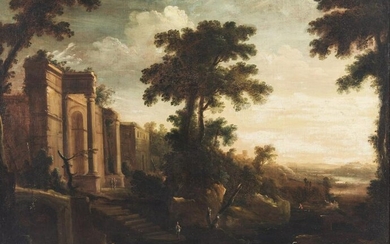 CRESCENZO ONOFRI Attributed to. Landscape with ruins