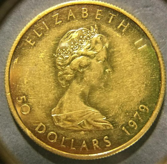 Canadian Elizabeth II 1979 $50 Gold Coin
