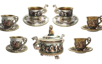 Capodimonte porcelain tea and coffee service