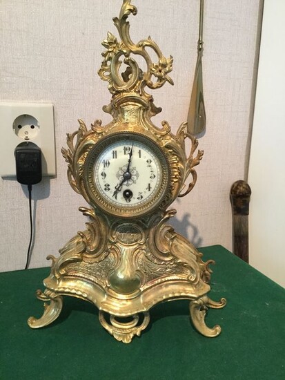 Carriage clock - Bronze (gilt/silvered/patinated/cold painted) - 19th century