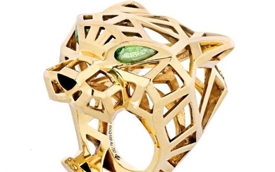 Cartier Panthere 18K Yellow Gold Skeleton Ring