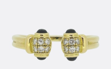 Cartier Sapphire and Diamond Open Ring Size R (59)