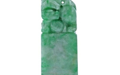 Carved Jade Figurine Jewelry Element
