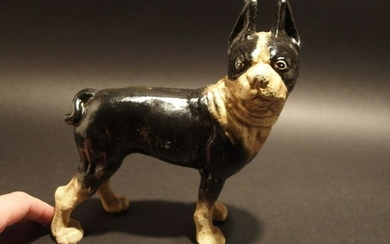 Cast Iron Pug Dog Statue