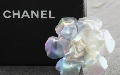 Chanel Iridescent Camellia Flower Brooch