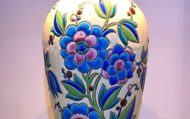 Charles Catteau - Boch Frères, Keramis, Keramis Boch - Large vase vase (1)