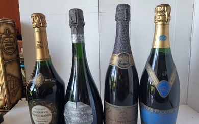 Charles Heidsieck, Trouillard, Rothschild, Clicquot, Diamant, Fondateur, Trianon & Vintage - Champagne Brut - 4 Bottles (0.75L)