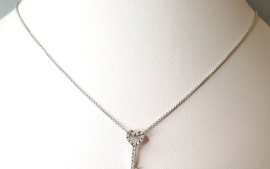 Chimento - 18 kt. White gold - Necklace with pendant - 0.20 ct Diamonds