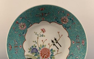 Chinese Famille Rose Flower Dish
