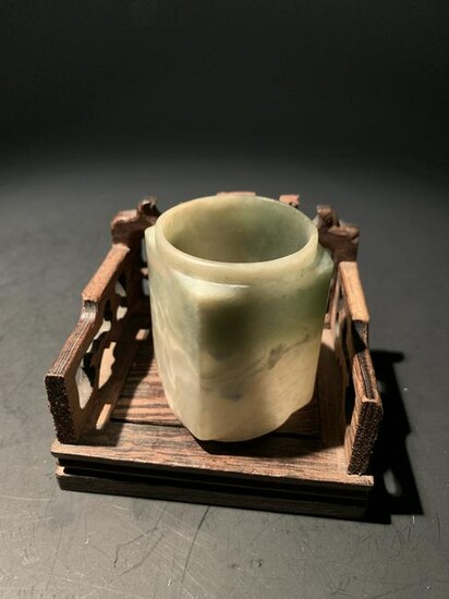 Chinese Song Dynasty White Jade Cong