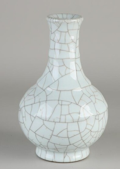 Chinese porcelain Queng Lung vase with white crackle