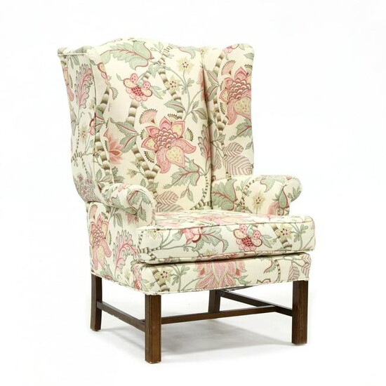 Chippendale Style Upholstered Easy Chair