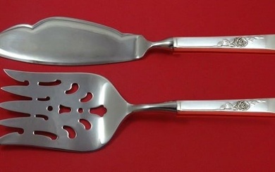 Classic Rose by Reed and Barton Sterling Silver Fish Serving Set 2 Piece Custom