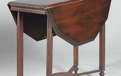 Classical Revival-Style Drop Leaf Side Table