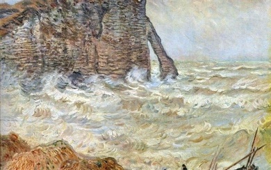 Claude Monet - Stormy Sea (La Porte d'Aval)
