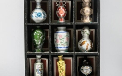 Collectible Japanese Franklin Porcelain Cabinet Vase