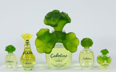 Collection de 5 flacons de parfum Cabotine de Gres et fleur de Cabotine Lot van...