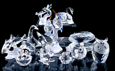 Collection of 12 Swarovski crystal figurines