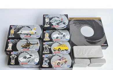 Collection of James Bond themed diecast models from Corgi to...