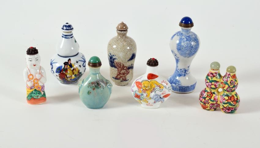Collection of Seven Chinese Snuff Bottles