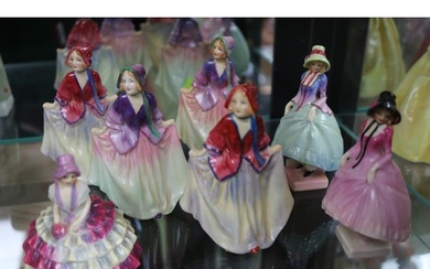 Collection of Small Royal Doulton figures to include Pantale...