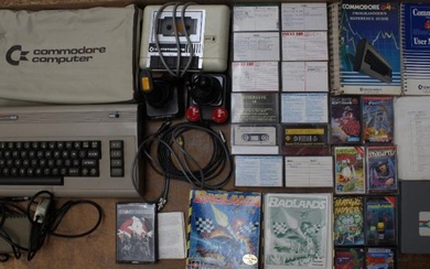 Commodore: A collection of assorted Commodore 64 items to include:...