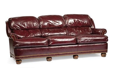 Cordovan Waxed Leather Sofa