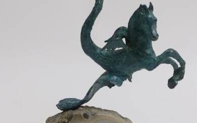 Countess Tauni de Lesseps - Pegasus Mermaid Bronze