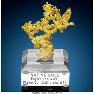 Crystalline Gold in Quartz Eagle's Nest Mine (Mystery...