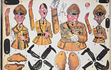 Cutting board - Nazi party leaders as marionette puppet