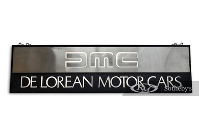 DMC DeLorean Motor Cars Sign