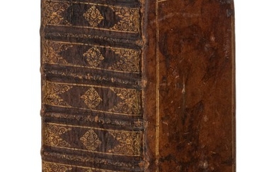 DROIT. ROUILLIARD. Les reliefs forenses. Paris, Tomas de la Ruelle, 1607. Fort in-8° plein veau brun, dos à nerfs ornés et dorés