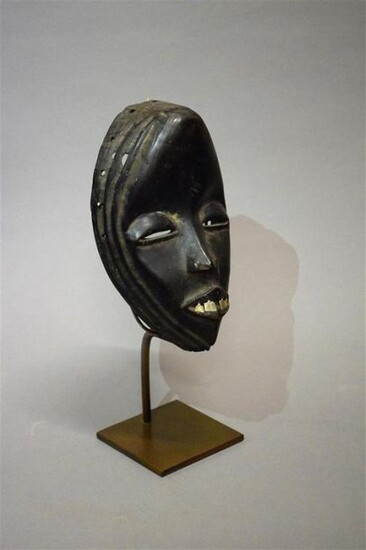 Dan Mask Ivory Coast Wood, metal H. 22...