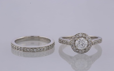 Diamond Engagement and Eternity Ring Size I