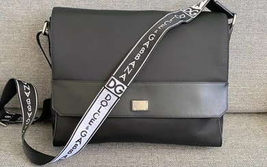Dolce & Gabbana - NEW - Black - Fabric & Leather - Messenger bag