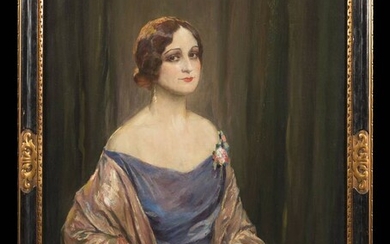 EDWARD CUCUEL (1879 – 1954), Portrait of the Great Operatic and Concert Singer Renee Thornton