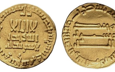 EMPIRE ARABE. Abbassides. Al-Mahdi (158-169 H / 775-785 J.-C.). Dinar. Au (18,59 mm - 4,23...