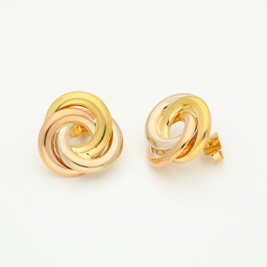 Earrings - 18 kt. Rose gold, White gold, Yellow gold